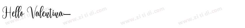 Hello Valentina字体转换